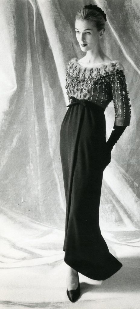 The Empire Dress by Cristobal Balenciaga. The highlight of late 50s haute couture.