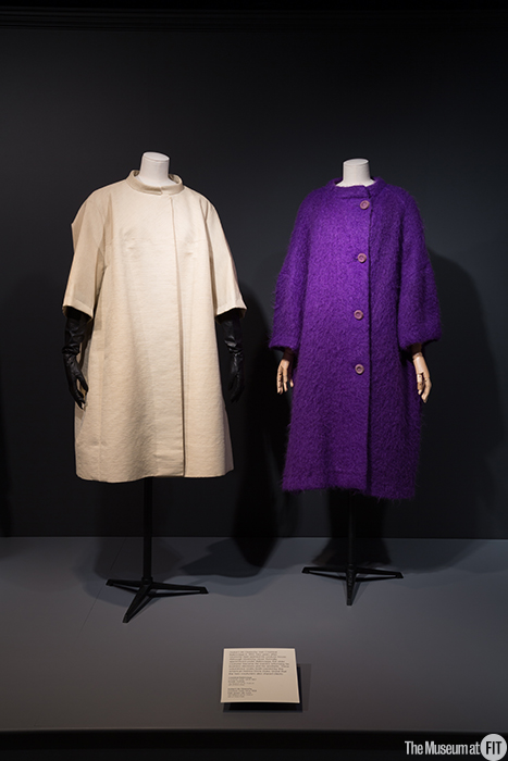 Coats designed by Givenchy and Balenciaga