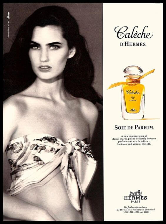 A print ad of the Caleche fragrance by Hermes.